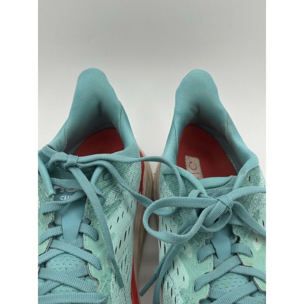 Hoka One One Clifton 8 Women Running Athletic Shoe Size 7 B Aquarelle Blue - Picture 9 of 12